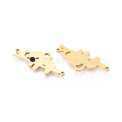 304 Stainless Steel Connector Charms&nbsp;STAS-T070-12G