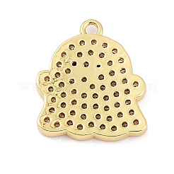 Rack Plating Brass Cubic Zirconia Pendants&nbsp;KK-D031-04