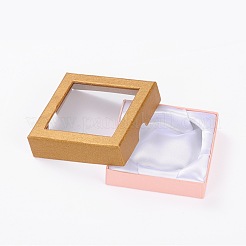 Square Shaped PVC Cardboard Satin Bracelet Bangle Boxes for Gift Packaging&nbsp;CBOX-O001-01