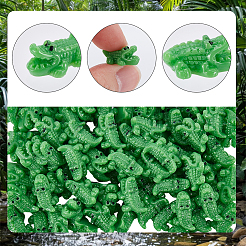 100Pcs Opaque Resin Crocodile Display Decorations&nbsp;RESI-SP0001-67A