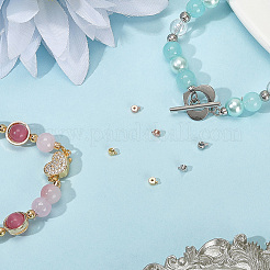 60Pcs 2 Colors Brass Crimp Beads&nbsp;FIND-BBC0004-71