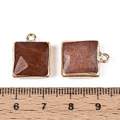 Dyed Natural White Jade Faceted Pendants&nbsp;G-T139-95F