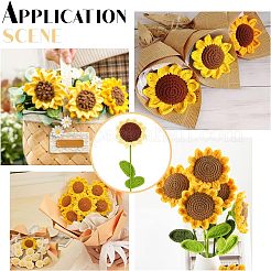Cotton Knitting Artificial Flower&nbsp;AJEW-WH0013-50