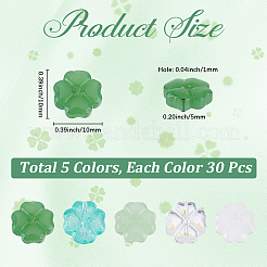 150Pcs 5 Colors Spray Painted Glass Beads&nbsp;GLAA-PA0001-53