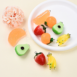10Pcs 5 Styles Resin Pendants&nbsp;RESI-YW0001-97
