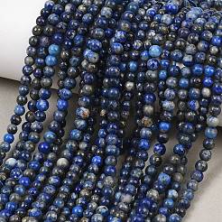 Natural Lapis Lazuli Round Beads Strands&nbsp;G-I181-09-4mm