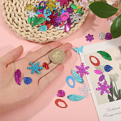 Electroplate Plastic Pendants&nbsp;FIND-CA0011-30