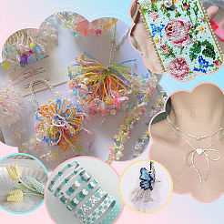 7 Sets 7 Colors Transparent Colours Luster & Rainbow Glass Seed Beads&nbsp;GLAA-PH0003-80