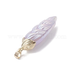Rainbow Iridescent Plating Resin Pendants&nbsp;PALLOY-JF02716