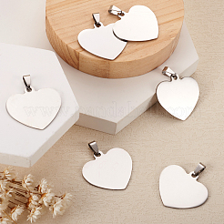 201 Stainless Steel Stamping Blank Tag Pendants&nbsp;STAS-TA0004-03