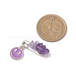 6Pcs Alloy Enamel Safety Pins&nbsp;HJEW-JM04513