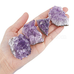 4Pcs 4 Style Natural Amethyst Clusters Ornaments&nbsp;G-FH0002-04