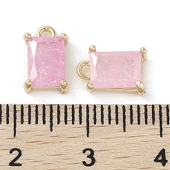 Brass Micro Pave Cubic Zirconia Charms&nbsp;KK-G491-31G-05