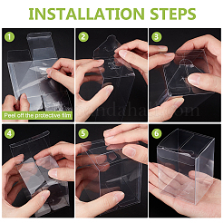 Transparent Plastic PVC Box Gift Packaging&nbsp;CON-WH0085-68A