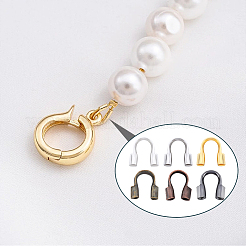 1200Pcs 6 Colors Brass Wire Guardian and Protectors&nbsp;KK-SP0002-01