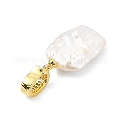 Natural Baroque Keshi Pearl Pendants&nbsp;PALLOY-JF05284