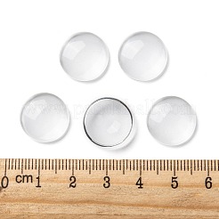 Transparent Glass Cabochons&nbsp;X-GGLA-R026-15mm