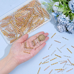 600Pcs 3 Colors Opaque Glass Twisted Bugle Beads&nbsp;SEED-ME0001-12