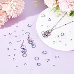 180Pcs 6 Styles 304 Stainless Steel Open Jump Rings&nbsp;STAS-UN0039-10