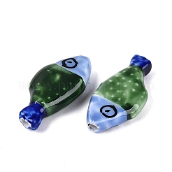 Hand Painted Fish Shaped Porcelain Beads&nbsp;PORC-N013-06F