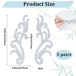 5Pairs Embroidery Thread Clothing Patches&nbsp;PATC-GF0001-96A