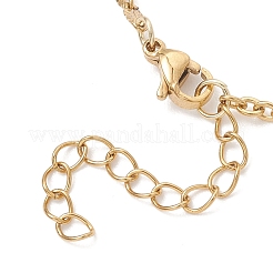 304 Stainless Steel Cable Chain & Textured Dapped Chain Bracelet Making&nbsp;AJEW-JB01475