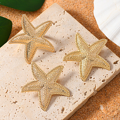 Iron Starfish Stud Earrings & Cuff Rings Sets for Women&nbsp;RB5534-4