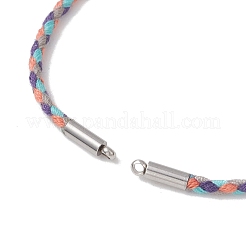 Macrame Cotton Cord Slider Bracelet Making&nbsp;AJEW-JB01536-02