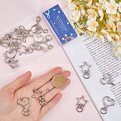 20Sets 2 Styles Alloy Swivel Clasps&nbsp;FIND-SC0011-12