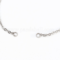 Adjustable 304 Stainless Steel Cable Chain Slider Bracelet/Bolo Bracelets Making&nbsp;AJEW-JB00780-01