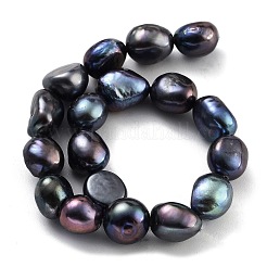 Dyed Natural Cultured Freshwater Pearl Beads Strands&nbsp;PEAR-P062-30D