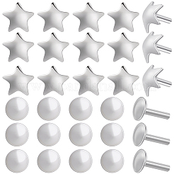 30Pcs 2 Styles 925 Sterling Silver Flat Head Pins&nbsp;STER-SC0001-70P
