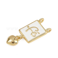 Brass Enamel Pendants&nbsp;KK-D409-33G