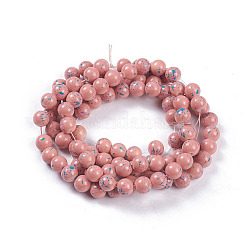 Opaque Baking Paint Glass Beads Strands&nbsp;GLAA-L024-C-21