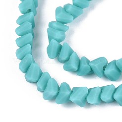 Frosted Opaque Glass Beads Strands&nbsp;GLAA-N017-4mm-19