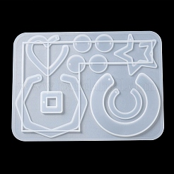 Geometry Pendant & Links Silicone Molds&nbsp;DIY-YW0006-70