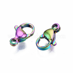Ion Plating(IP) 304 Stainless Steel Lobster Claw Clasps&nbsp;LS-STAS-S119-004A