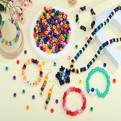 1200Pcs 6 Styles Opaque &  Transparent Plastic Beads&nbsp;KY-SZ0001-51