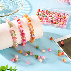 120Pcs 6 Styles Dyed Natural Persian Jade & Yellow Jade Beads&nbsp;G-TA0002-59