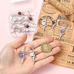 16Pcs 4 Colors Alloy Resin Pendants&nbsp;FIND-CJ0005-80