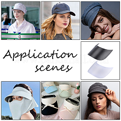 24Pcs 8 Styles Plastic Hat Brim Board for Peaked Cap&nbsp;AJEW-NB0009-41