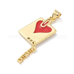 Brass Pendants&nbsp;KK-H537-04G