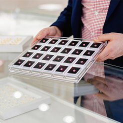 24-Grid Transparent Acrylic Loose Diamond Package Organizer Boxes&nbsp;CON-WH0085-207B