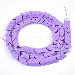Spray Painted Non-magnetic Synthetic Hematite Beads Strands&nbsp;G-T116-25-09