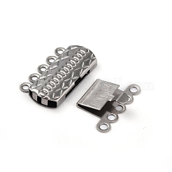 Tarnish Resistant 304 Stainless Steel Box Clasps&nbsp;STAS-H151-17P