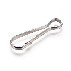 Iron Key Clasp Finding&nbsp;KEYC-WH0016-09C
