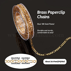 Brass Figaro Chains&nbsp;CHC-TAC0009-08G