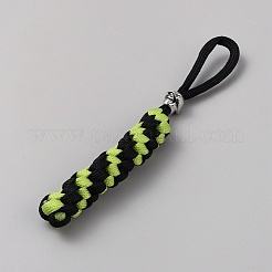 Polypropylene Braided Corn Knot Pendant Decorations&nbsp;KEYC-WH0021-53B