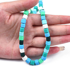Handmade Polymer Clay Beads Strands&nbsp;CLAY-S092-76B