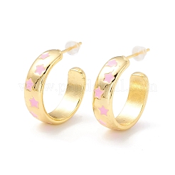 Real 18K Gold Plated Brass Stud Earrings for Women&nbsp;EJEW-I684-08G-RS